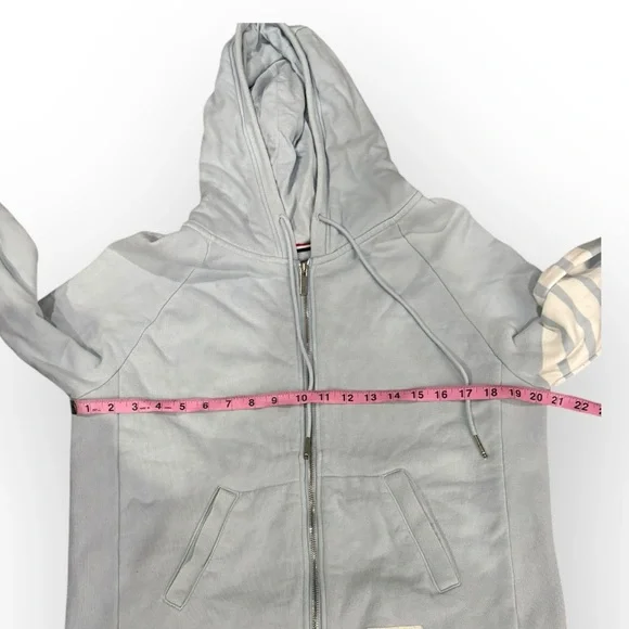 Thom Browne Sky Blue 4-Bar Hoodie Size 4 / Large - Picture 12 of 15